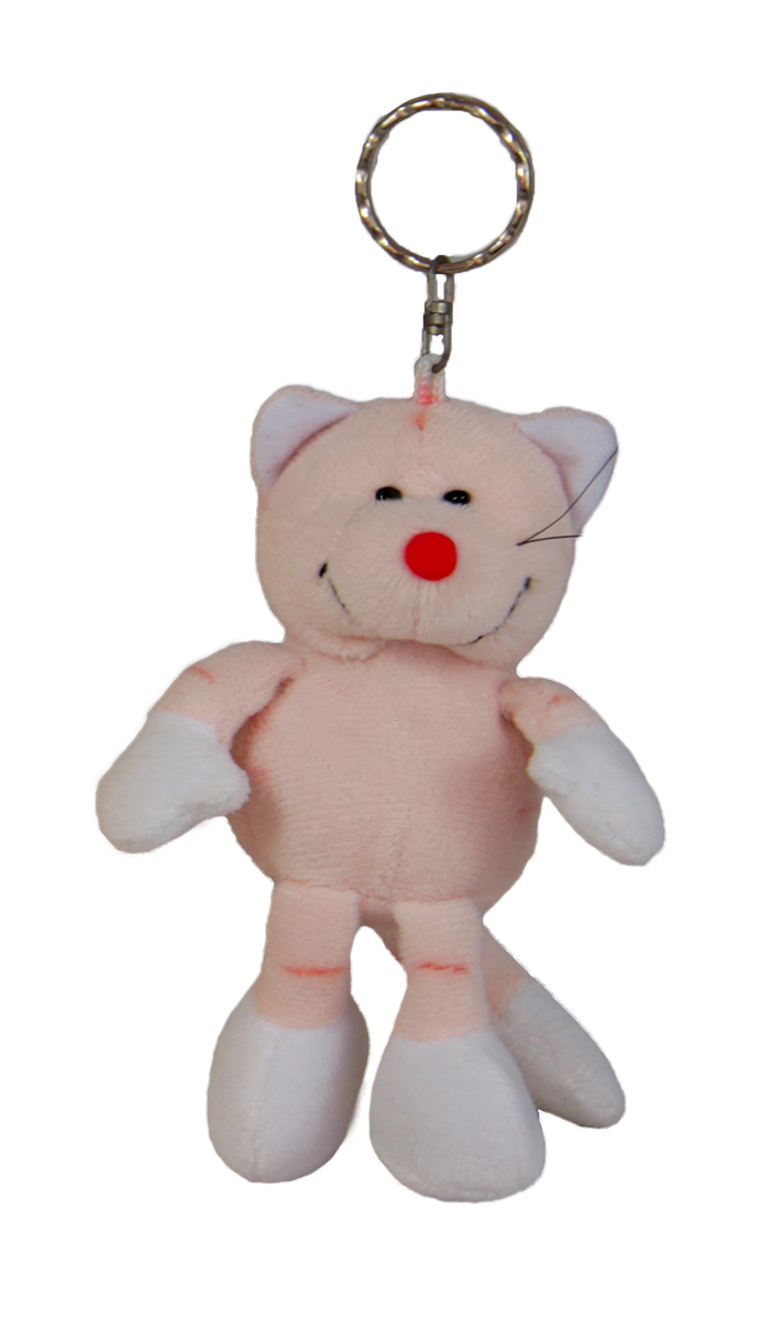Ключодържател с коте Розов 12 см