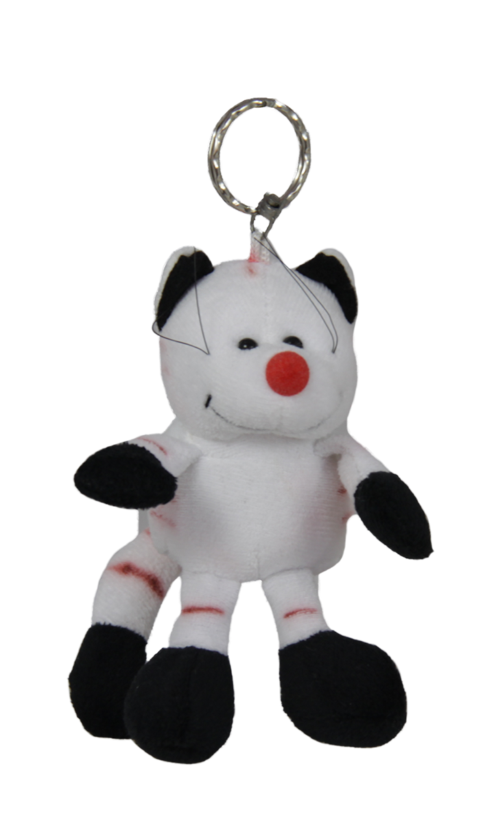 Ключодържател с коте Бял 12 см