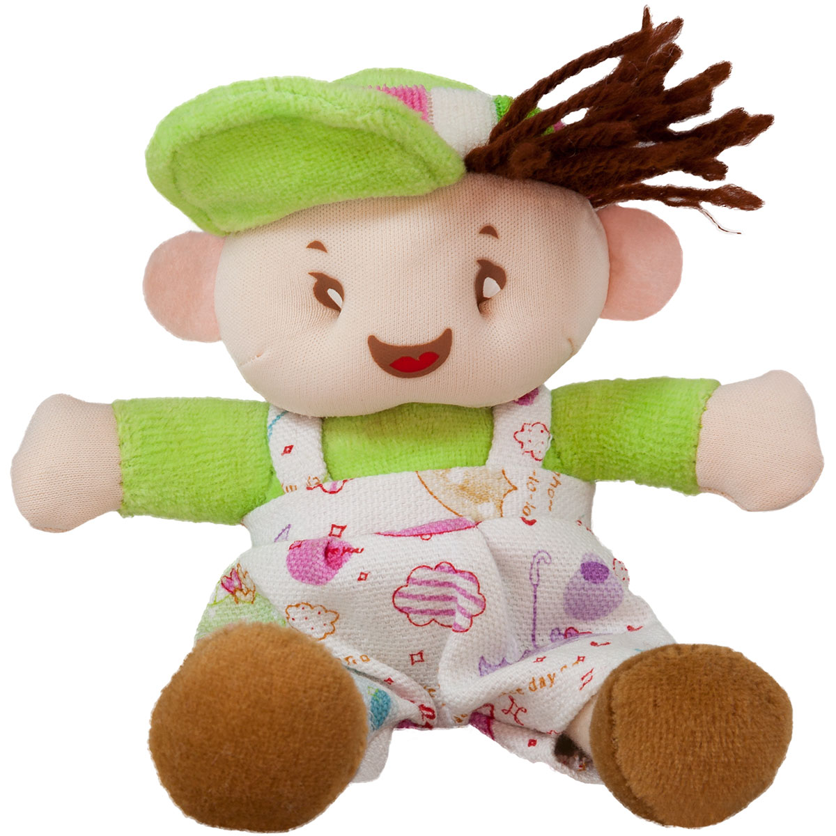 Мека кукла с шапка Момче 14 см