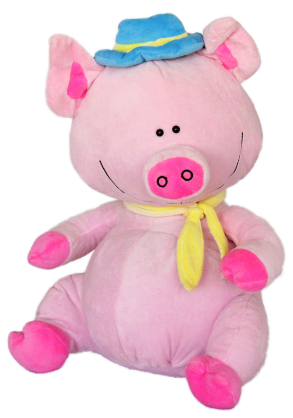 Прасе с шапка и шал С шапка 40 см