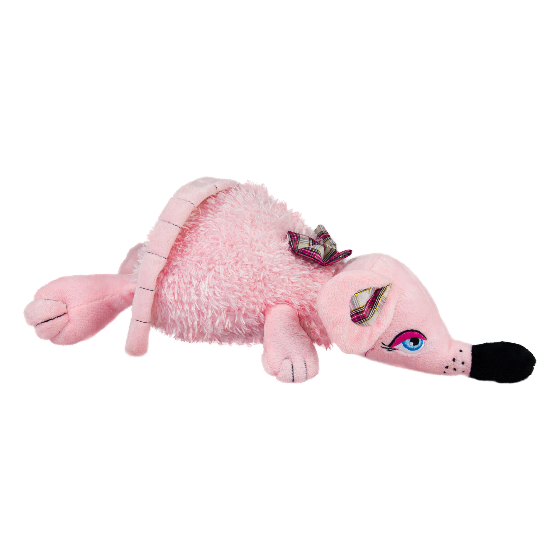 Мишка с панделка Розов 25х50 см