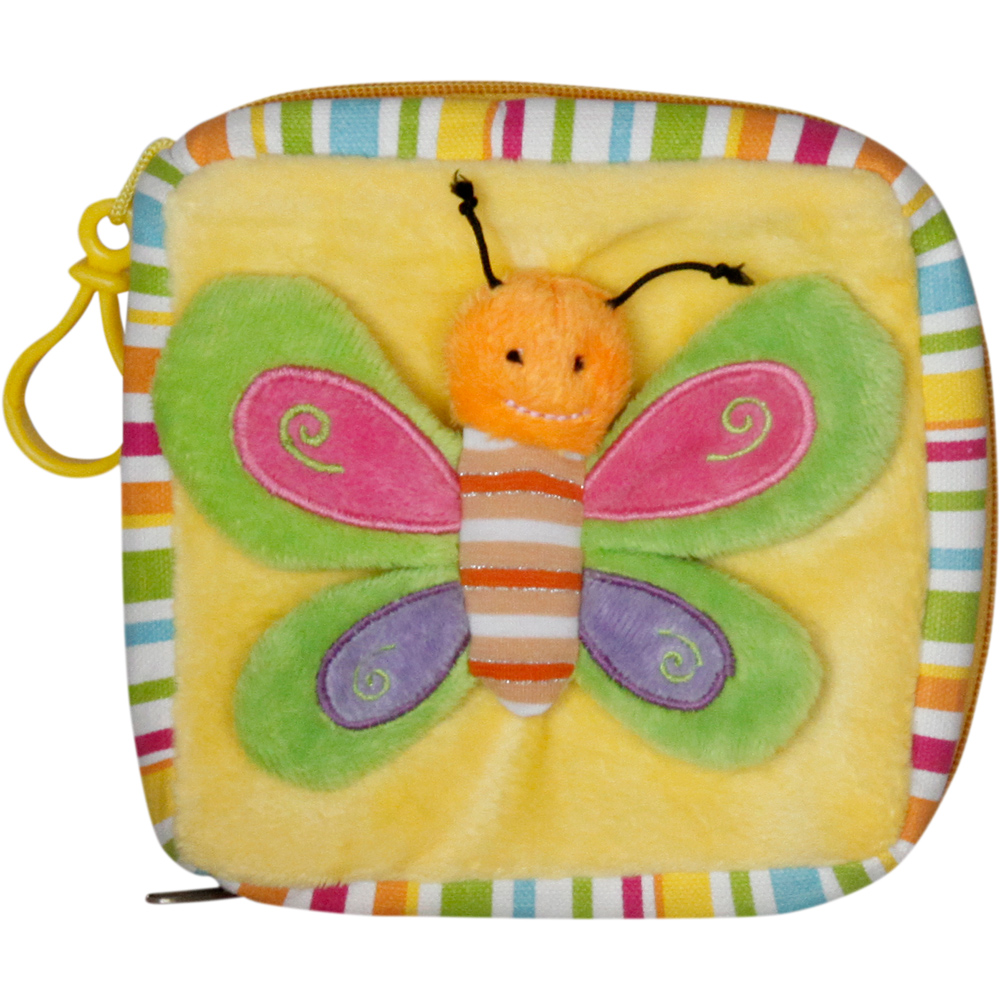 Кейс за CD с пеперуда Жълт 16х16см