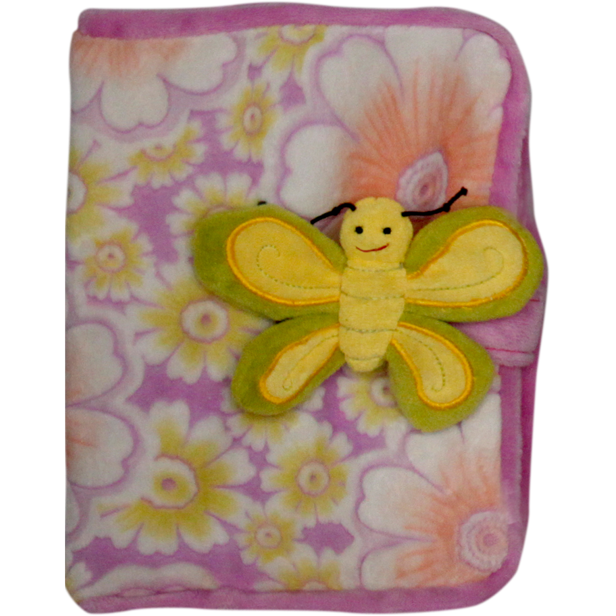 Тетрадка с калъф Пеперуда Лилав със зелена пеперуда 22 см