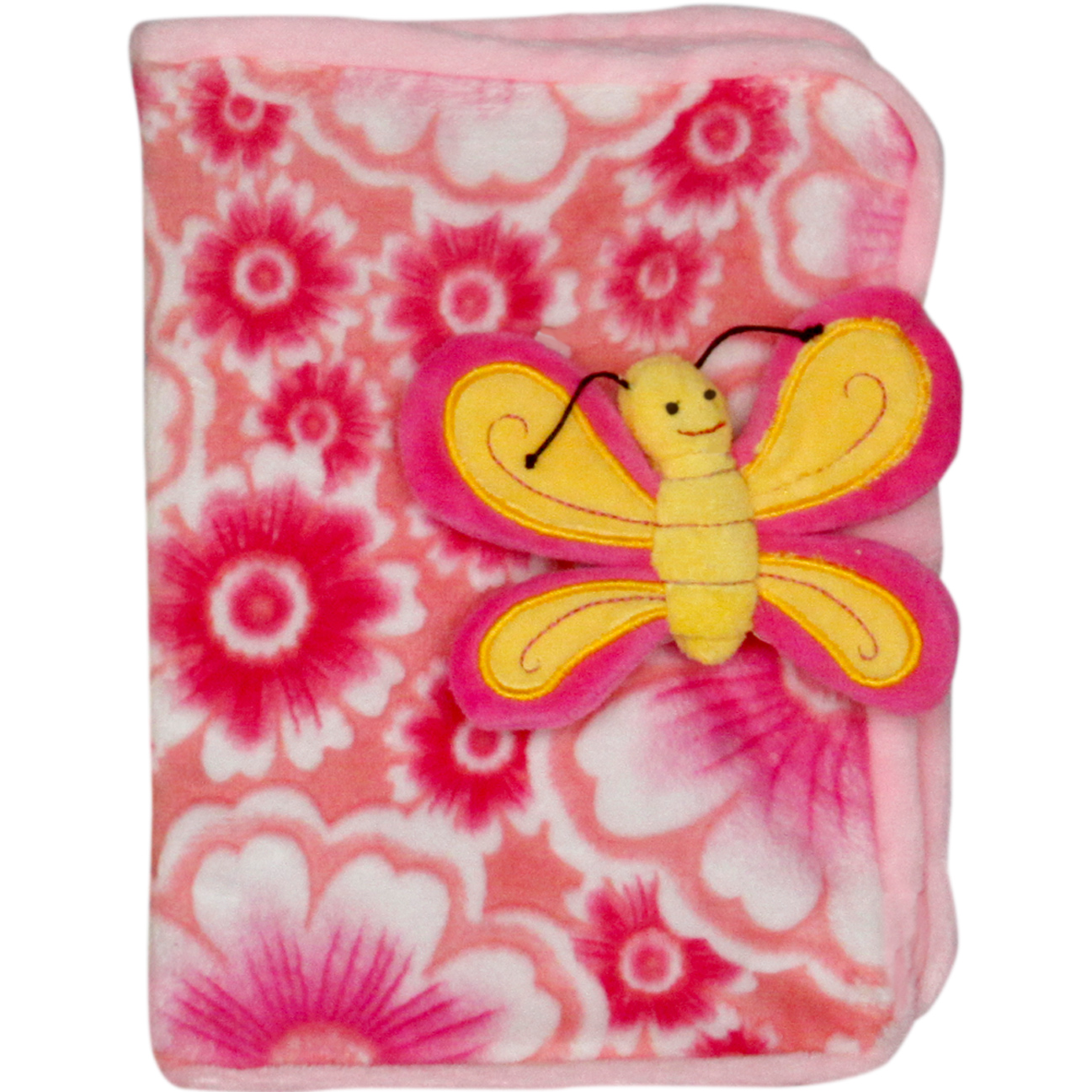 Тетрадка с калъф Пеперуда Розово с розова пеперуда 22 см