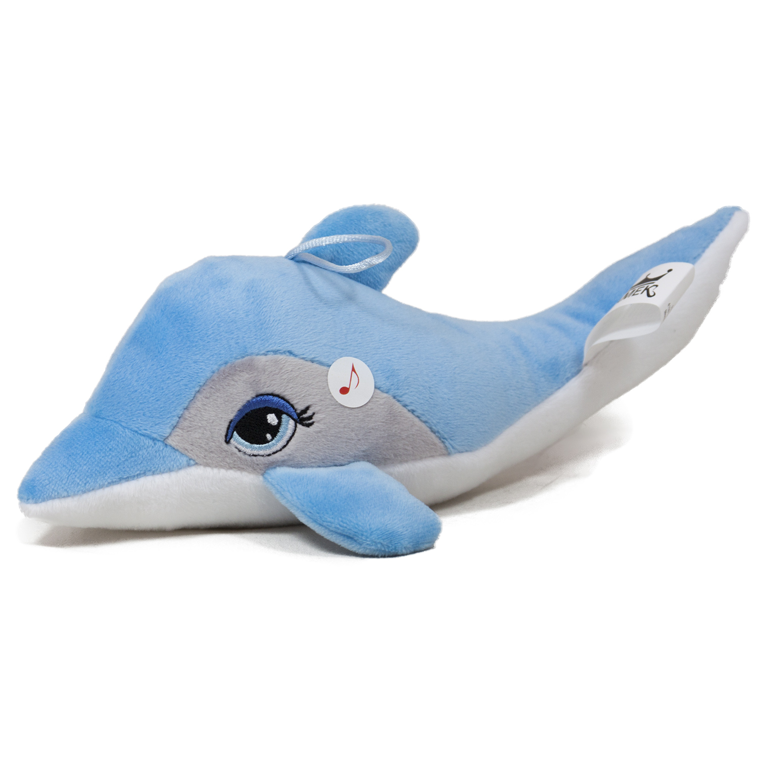 Плюшен делфин Син 16см