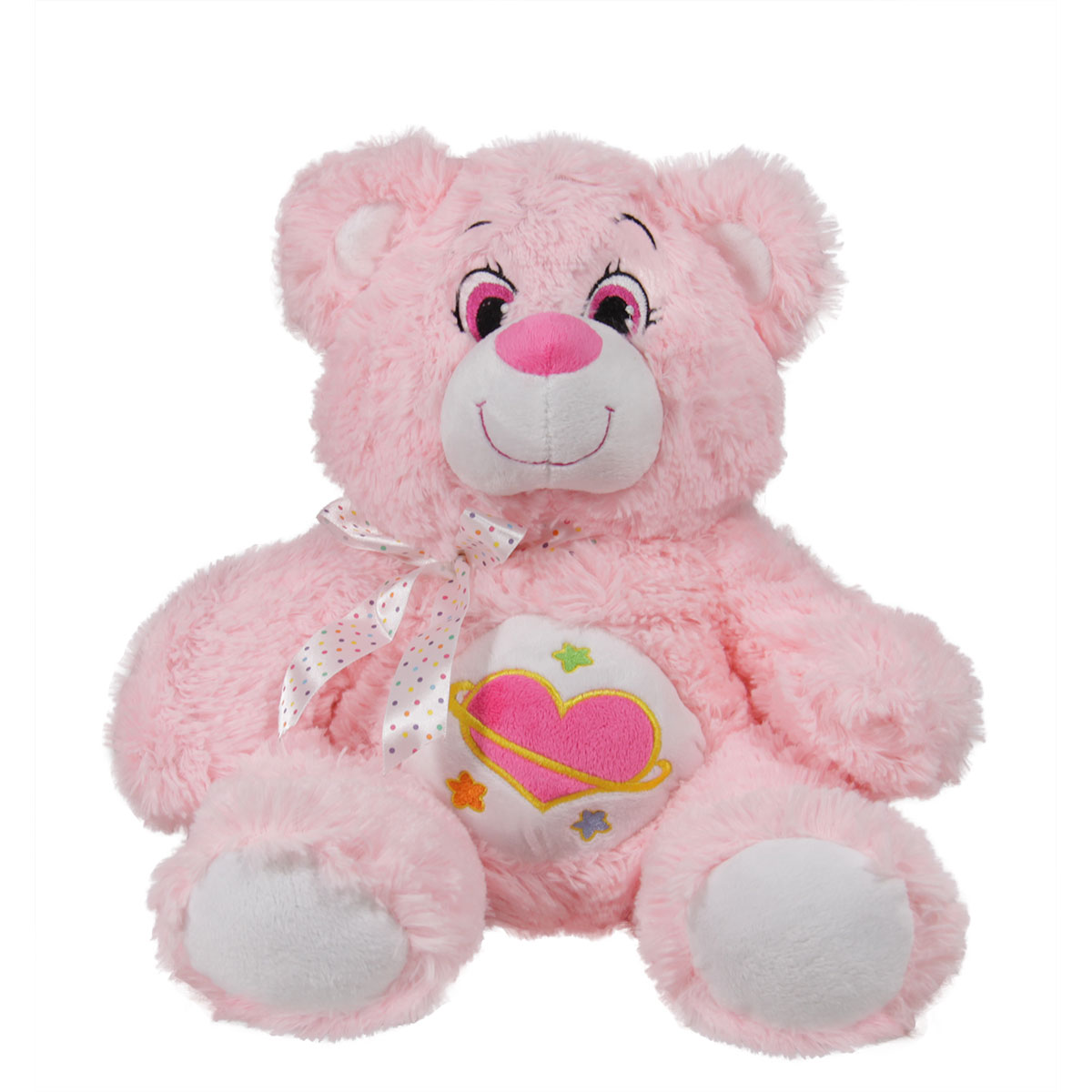 Мече с бродерия Розов 20 см