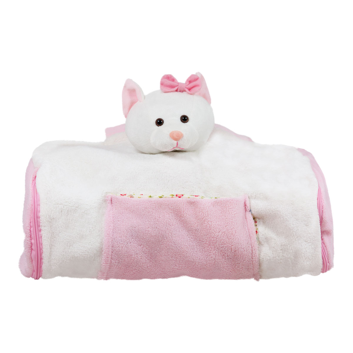 Детска плюшена раничка за път, Коте, 25 см