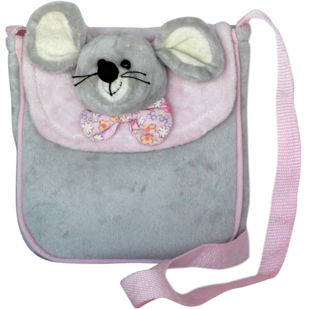 Чанта с мишле Розов 18 см