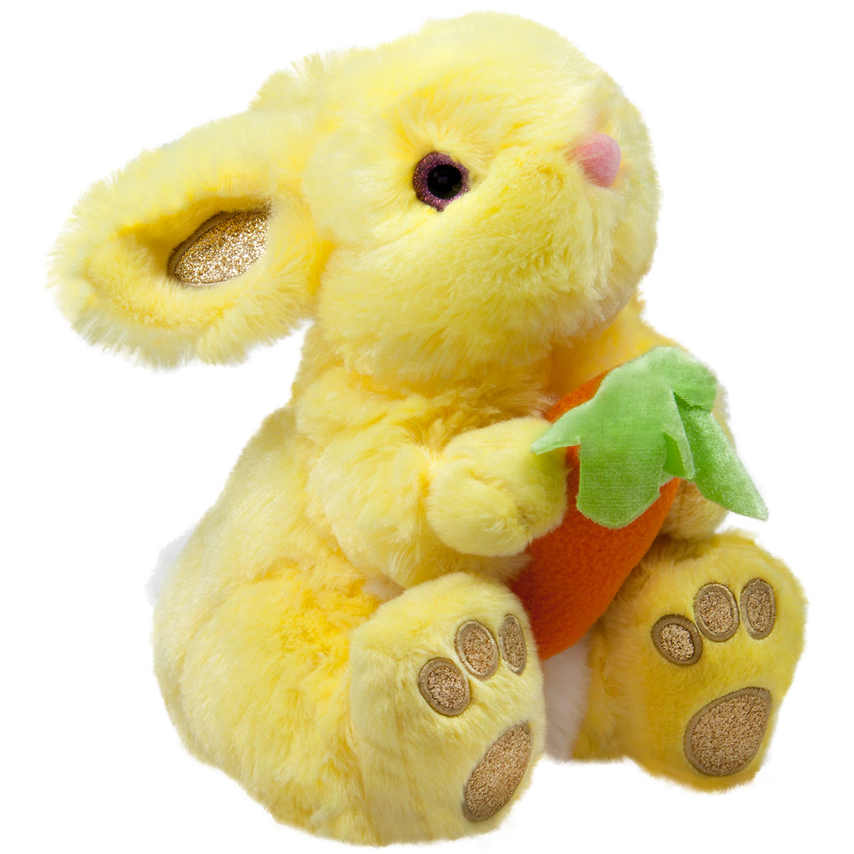Плюшено зайче Жълт 25 см