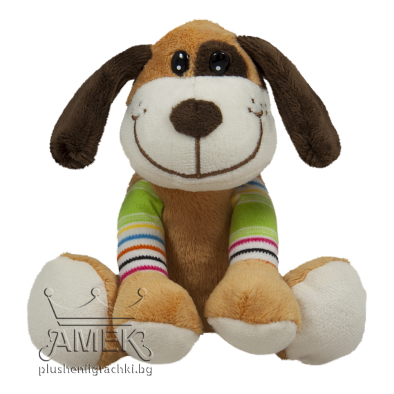 Малко куче с цветни крачета Зелен 14 см