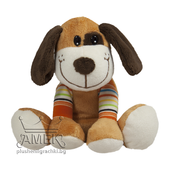 Малко куче с цветни крачета Оранжев 14 см