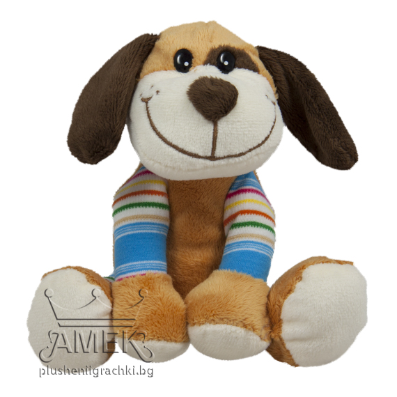 Малко куче с цветни крачета Син 14 см