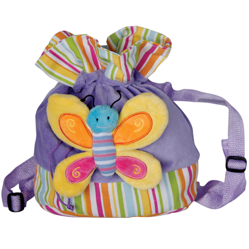 Раница с пеперуда, Лилав, 26 см