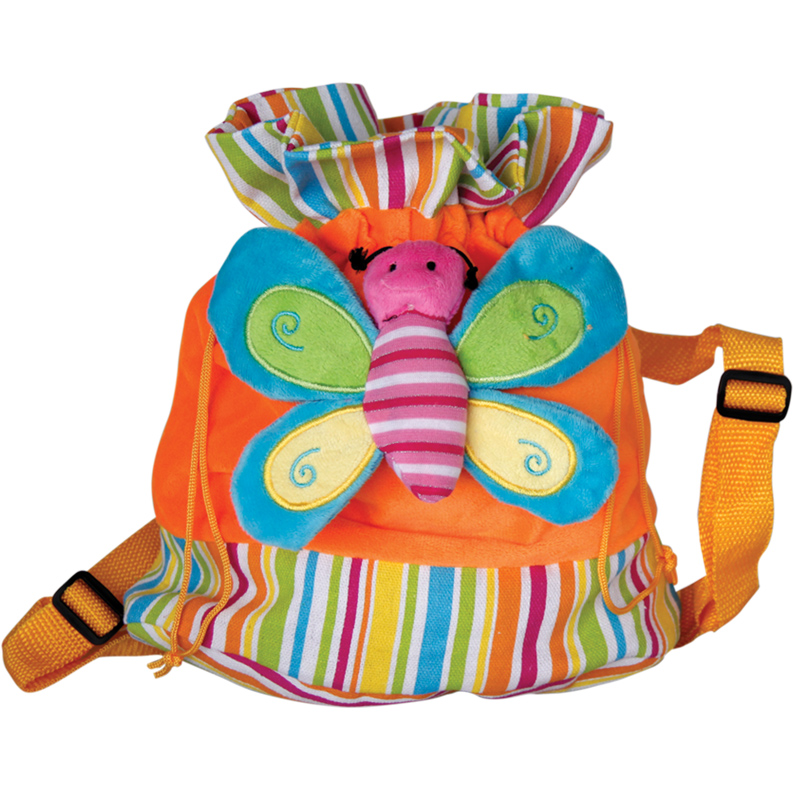 Раница с пеперуда Оранжев 26 см