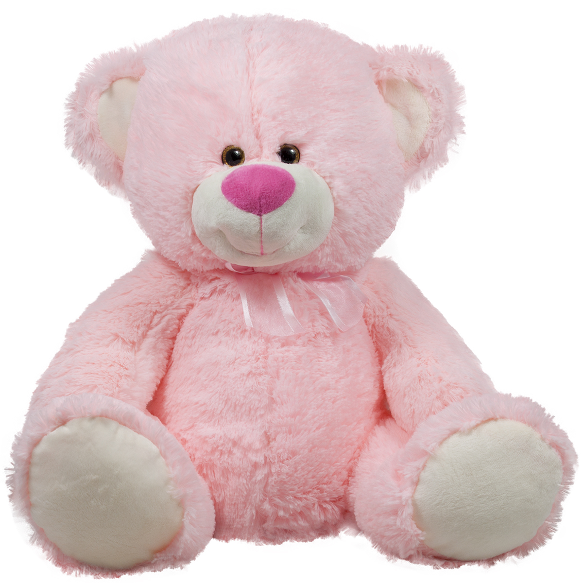 Мече с панделка Розов