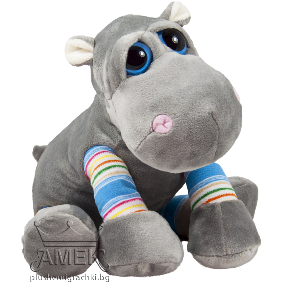 Животни с цветни крачета Хипопотам 18см