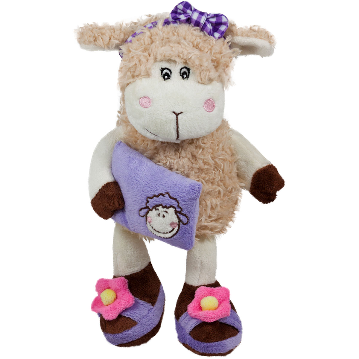 Овчица с възглавница Бежов 29см