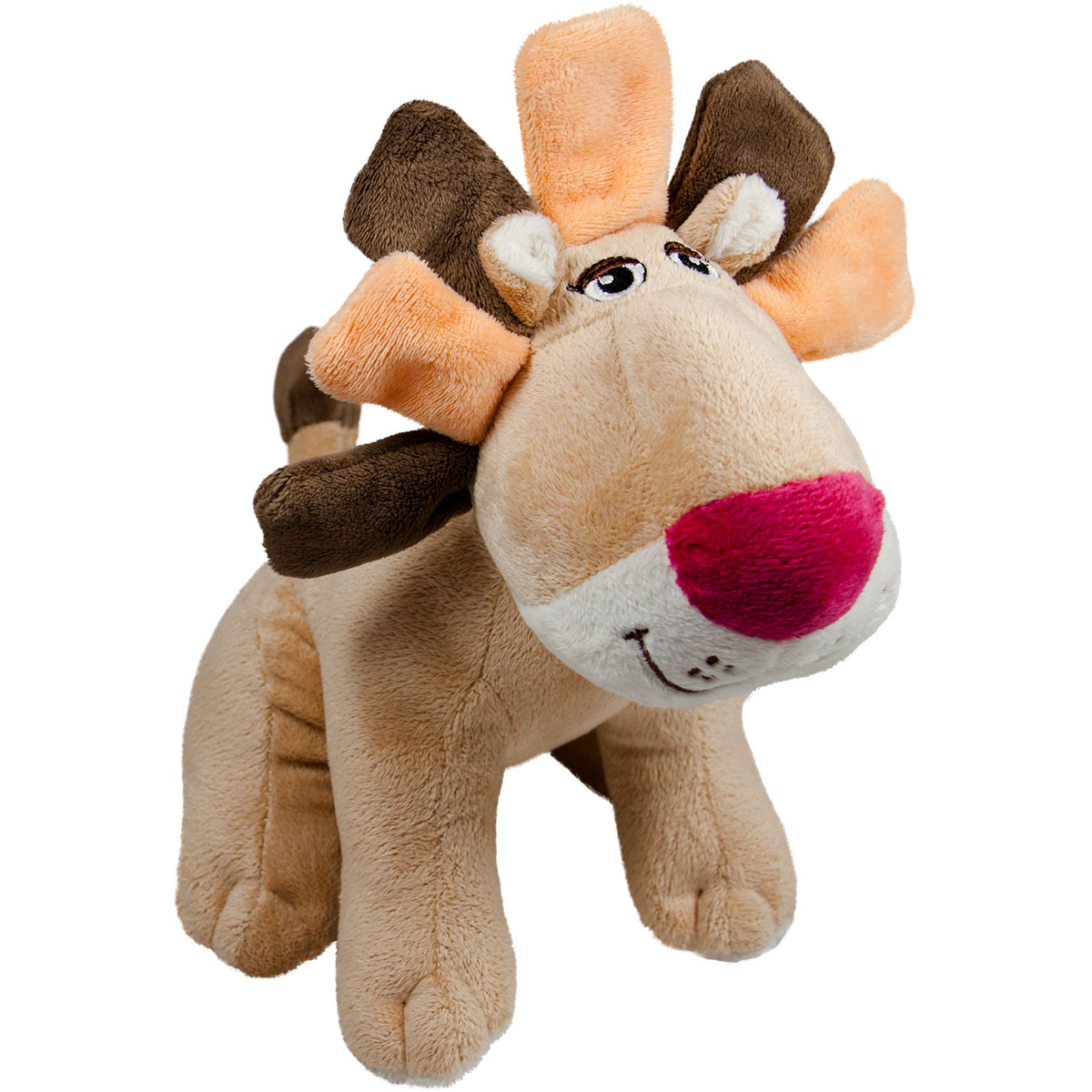 Лъв с цветна грива С червено носле 18 см