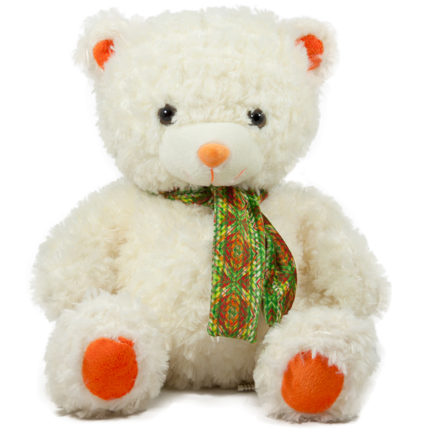 Мече с шал Екрю 32 см