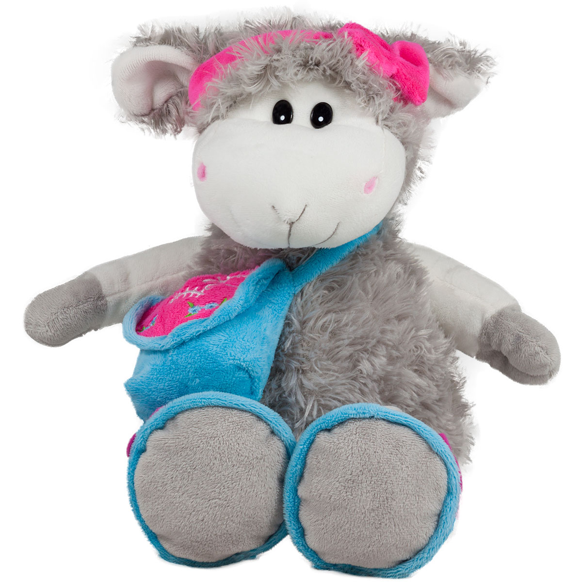 Овчица с чанта Син 30 см