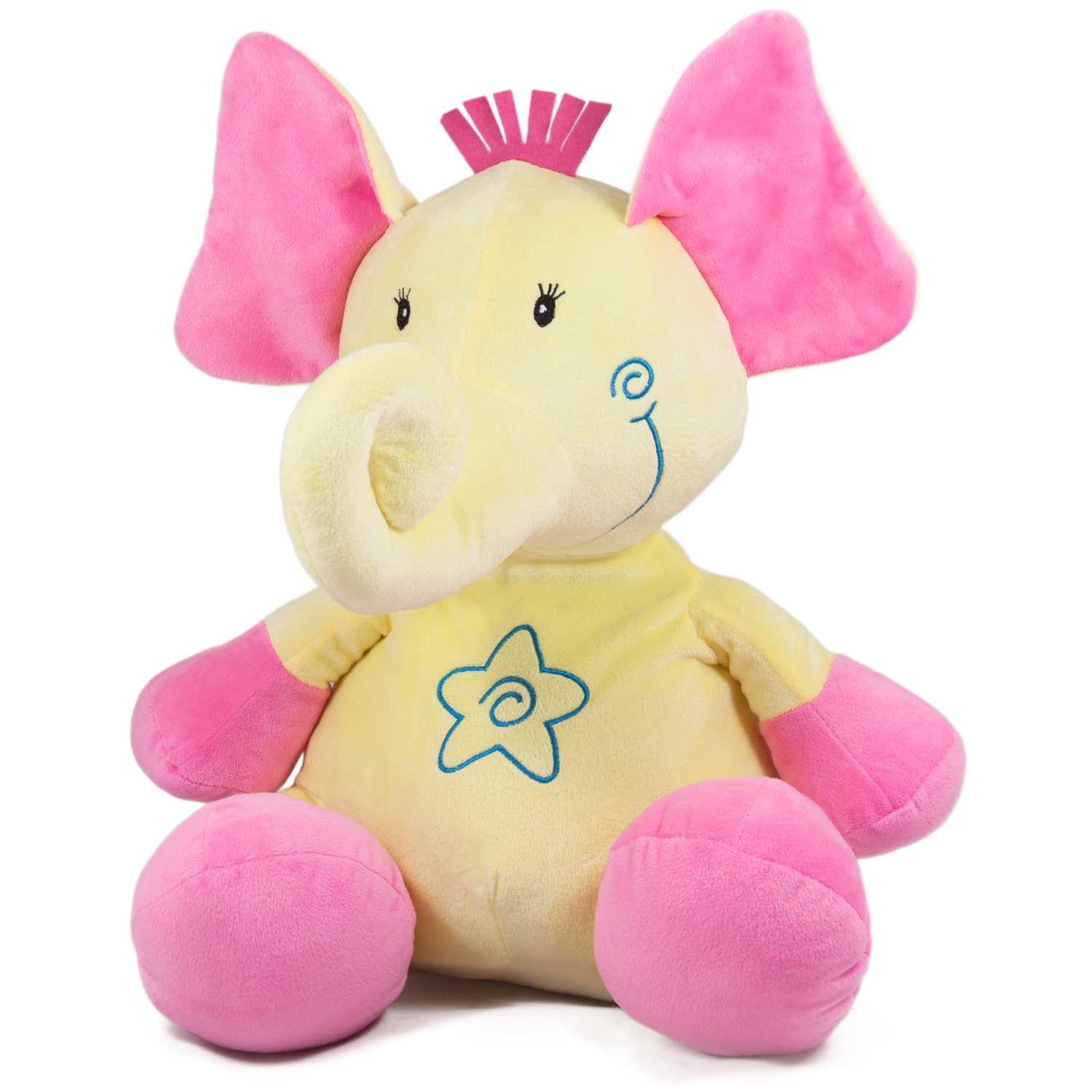 Плюшено слонче Жълт 45 см