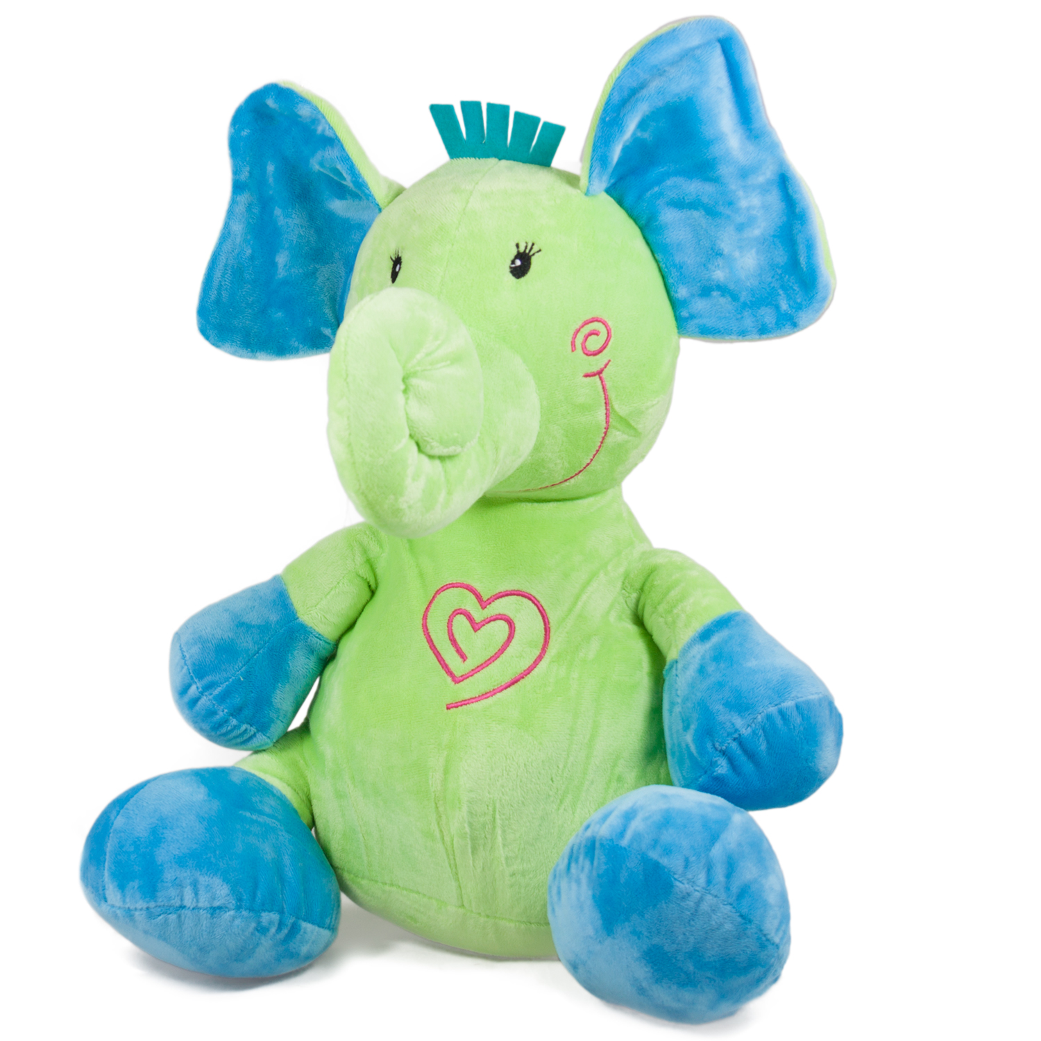 ГОЛЯМО Плюшено слонче Зелен 45 см