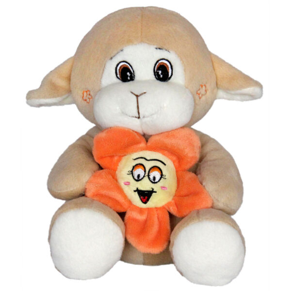 Плюшени животни с цвете Овца 23 см