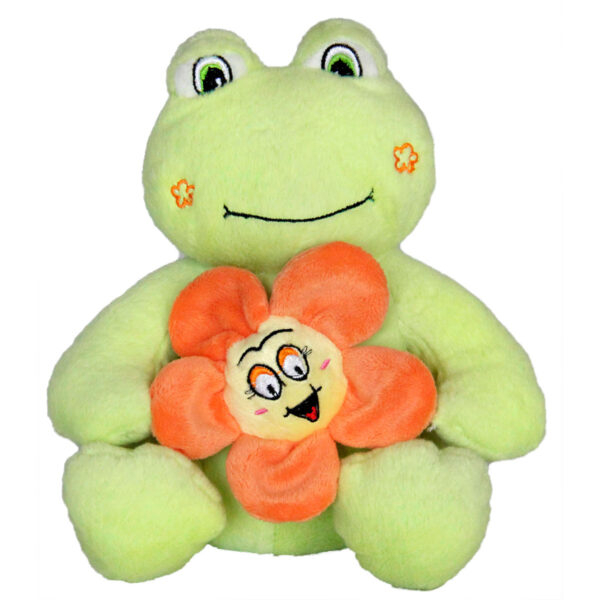 Плюшени животни с цвете Жабче 23 см