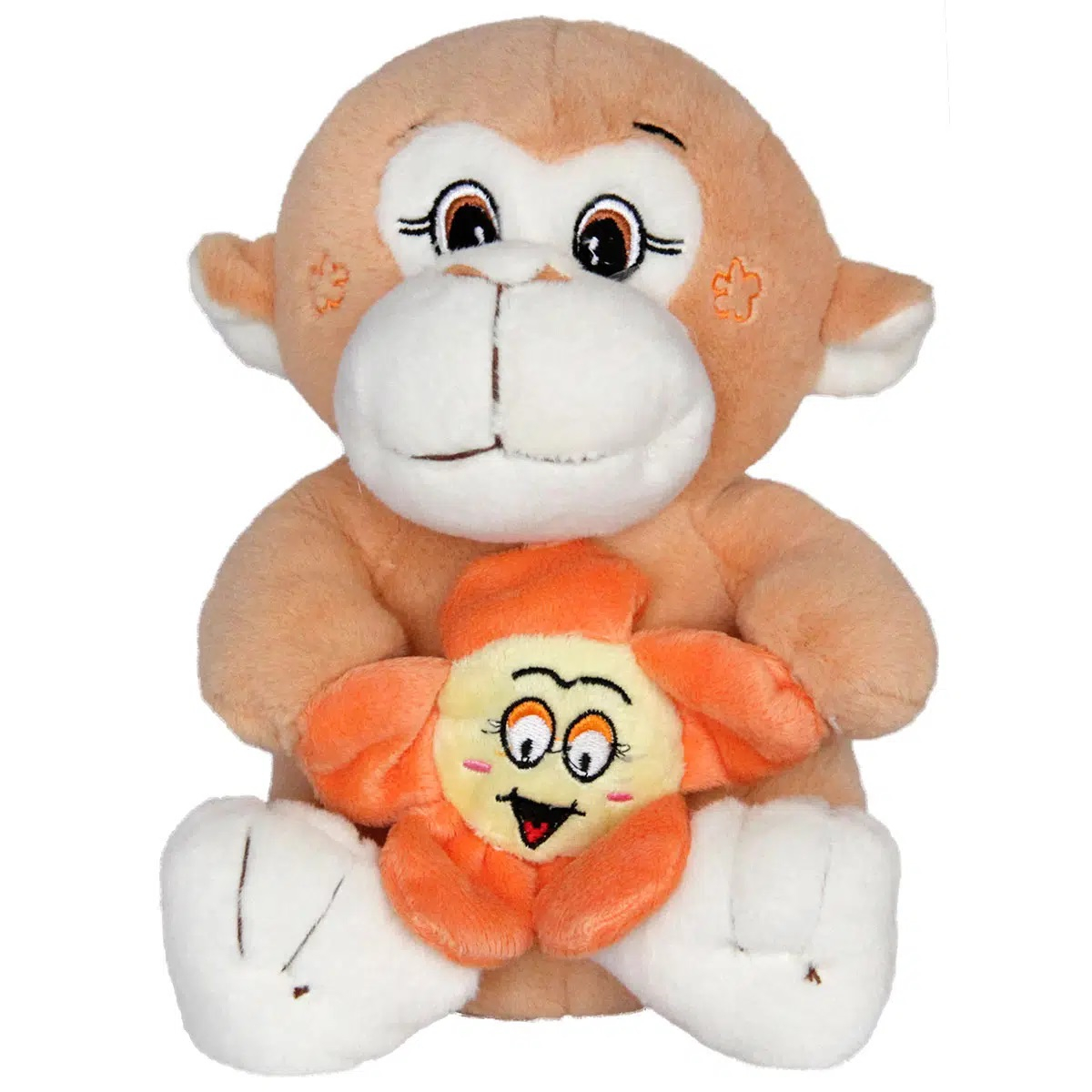 Плюшени животни с цвете Маймуна 23 см