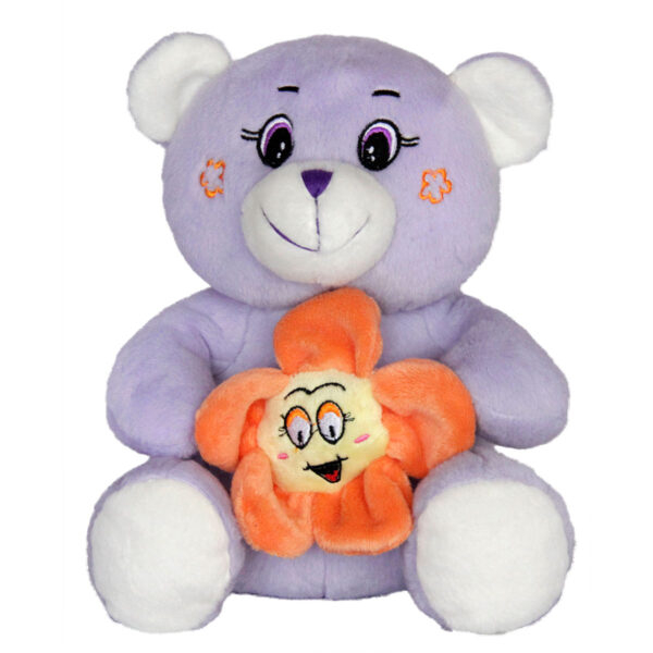 Плюшени животни с цвете Мече 23 см