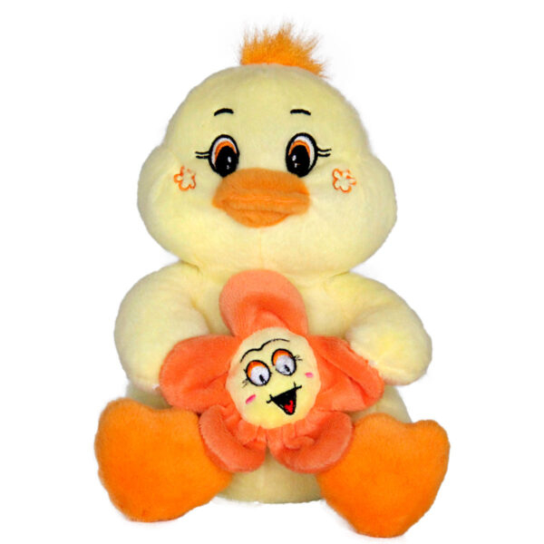 Плюшено Пате с цвете, 23 см