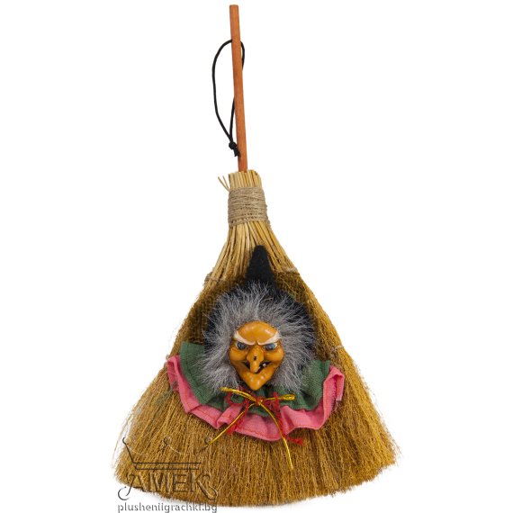 Метла с яга Розов 60 см