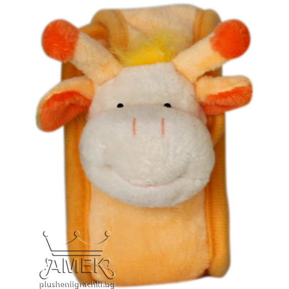 Торбичка с дълга връвка Оранжев Кравичка 10 см