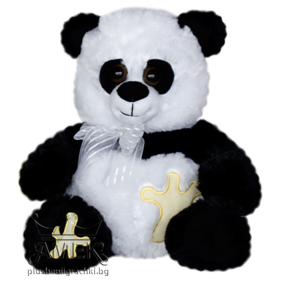 Животинче с панделка Панда 28 см