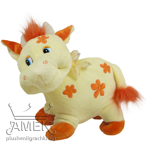 Кравичка с цветя Жълт 25 см