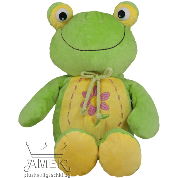 Животинки с бродерия цвете  Жабче 25 см