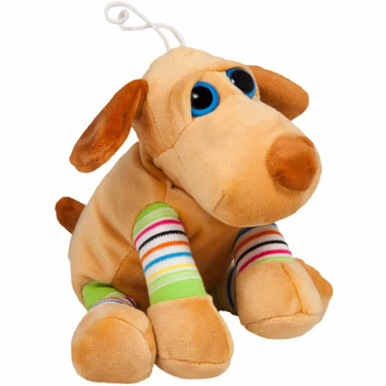 Животни с цветни крачета Куче 25см