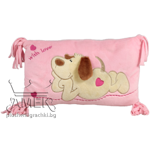 Възглавница с куче Без камък 35х25 см