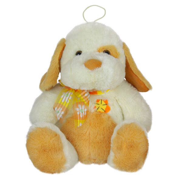 Куче с панделка Бял 31 см