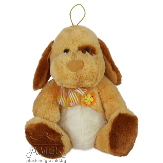 Куче с панделка Кафяв 31 см