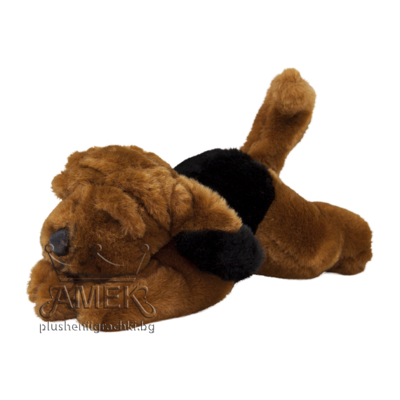 Куче басет Тъмно кафяв 28 см