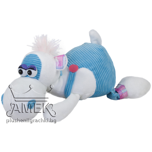 Хипопотам с гащеризон Бял 22 см