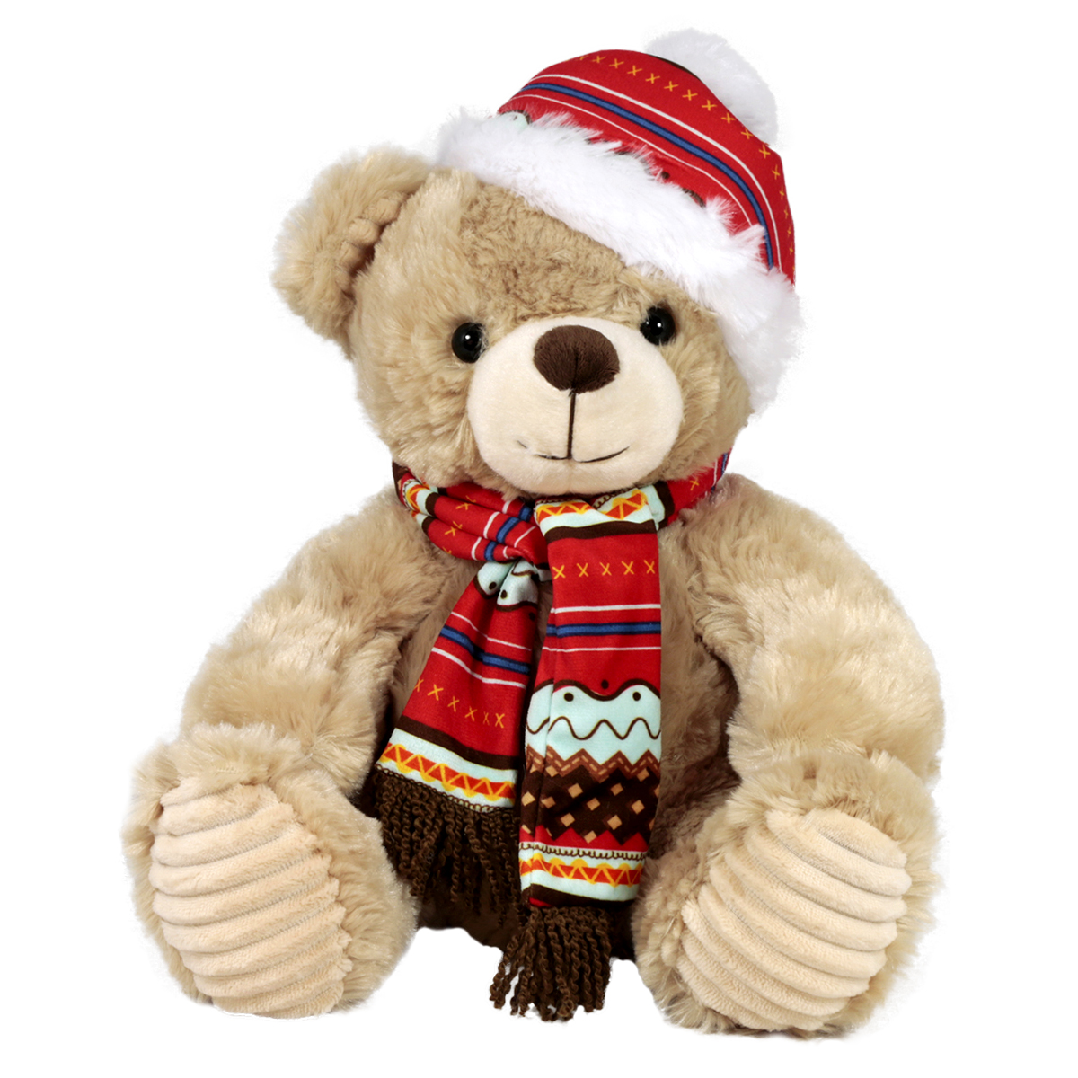 Мече със шал и шапка 30 см