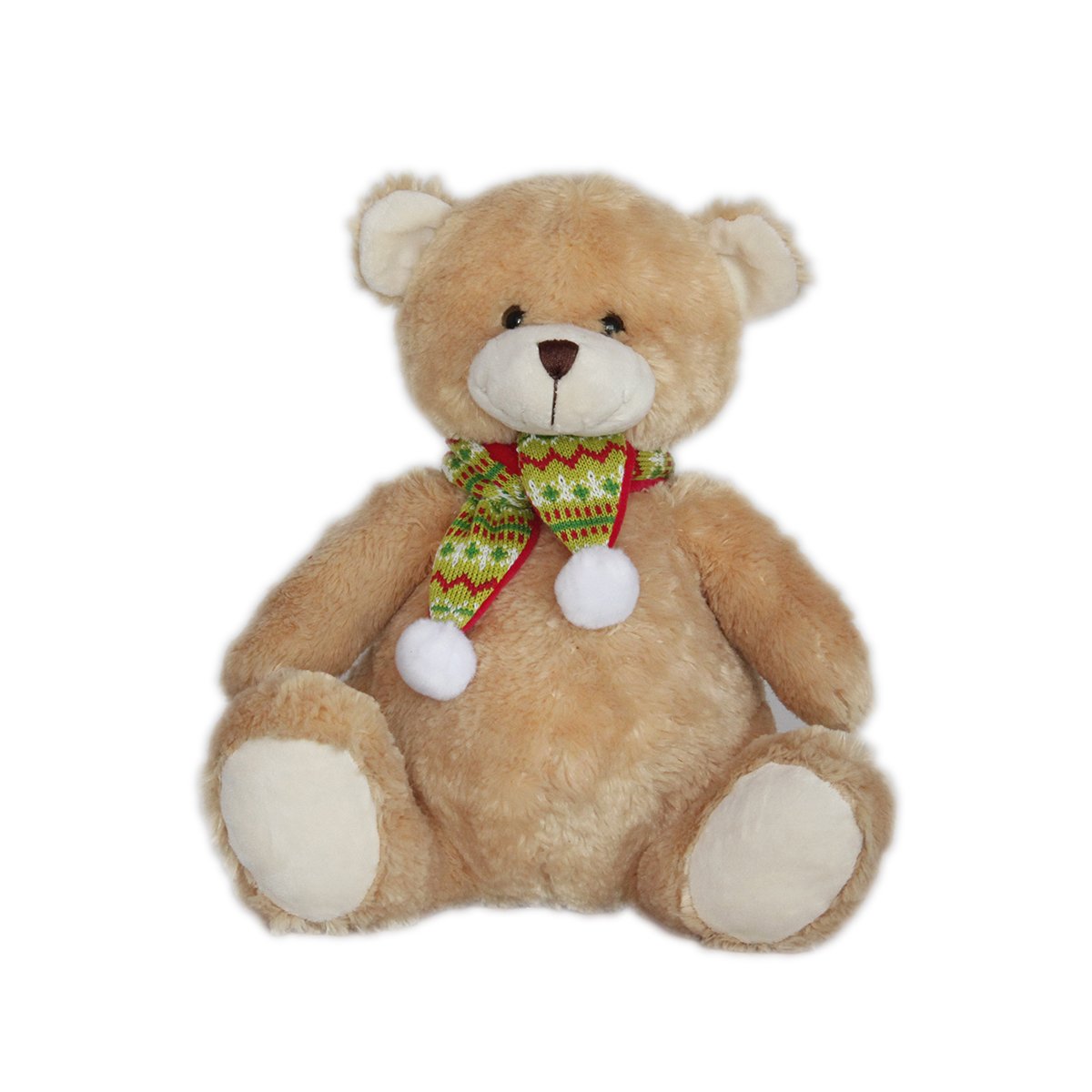 Мече с плетен шал 38 см