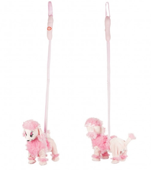 Ходещо куче Пудел, със звук