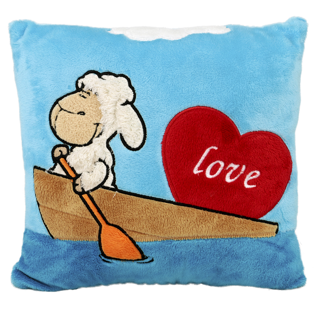 Възглавница овчица в лодка 26х26 см