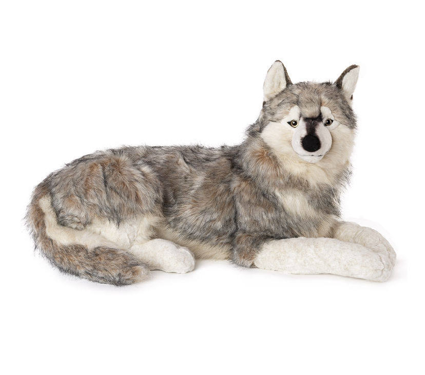 Плюшен сибирски вълк 70см