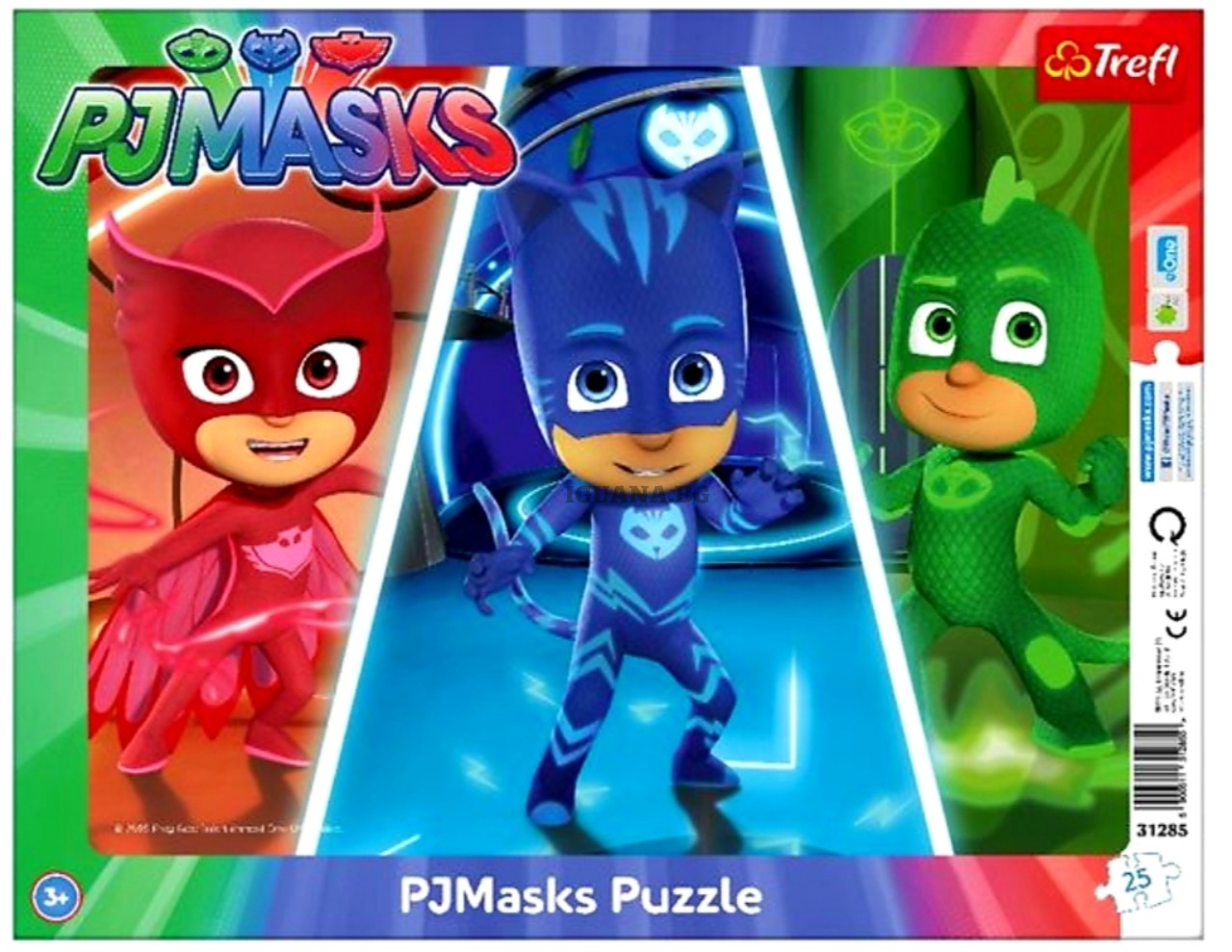 Детски пъзел 25 части Пи джей маск PJ masks, 37х29см