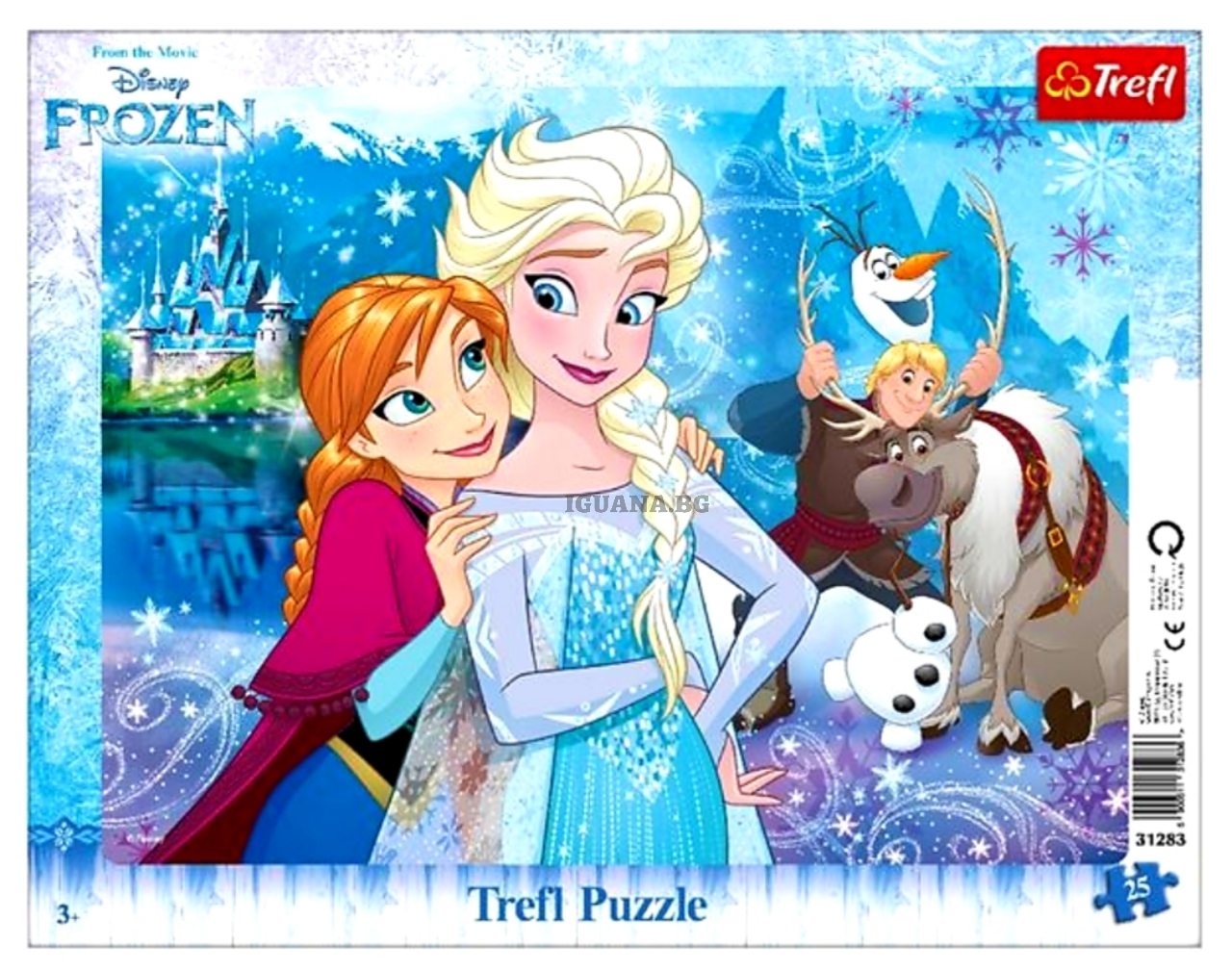 Детски пъзел 25 части Замръзналото кралство FROZEN, 37х29см
