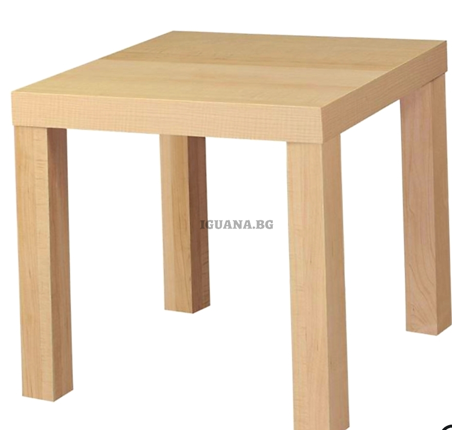 Масичка за кафе и декорация, бежово-кафява, 45x45x45